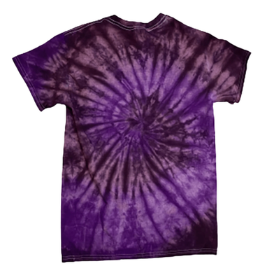 Hand-Dyed Spiral Tee — Purple & Burgundy | DC Dyes