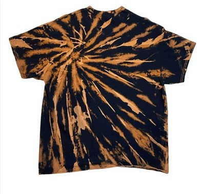 Hand-Dyed Reverse Spiral Tee — Brown & Black | DC Dyes