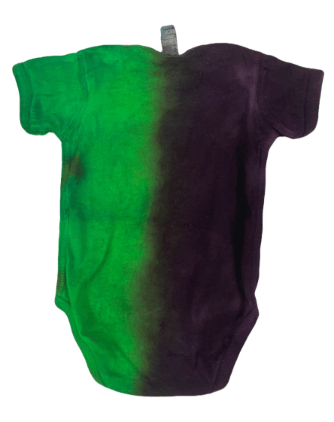 Hand-Dyed Infant Bodysuit — Green & Purple
