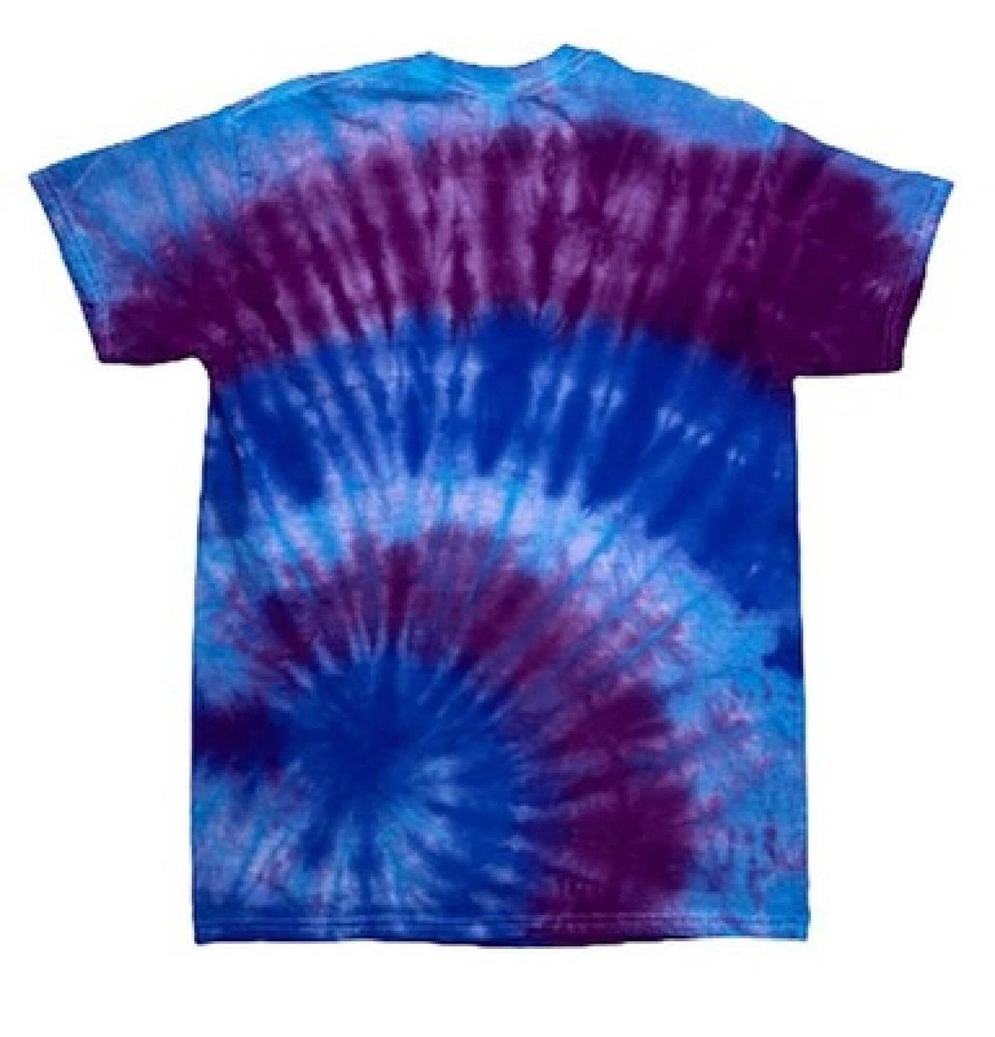 Cosmic Spiral Tie-Dye T-Shirt — Blue & Purple