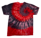 Hand-Dyed Spiral Tee - Red & Gray