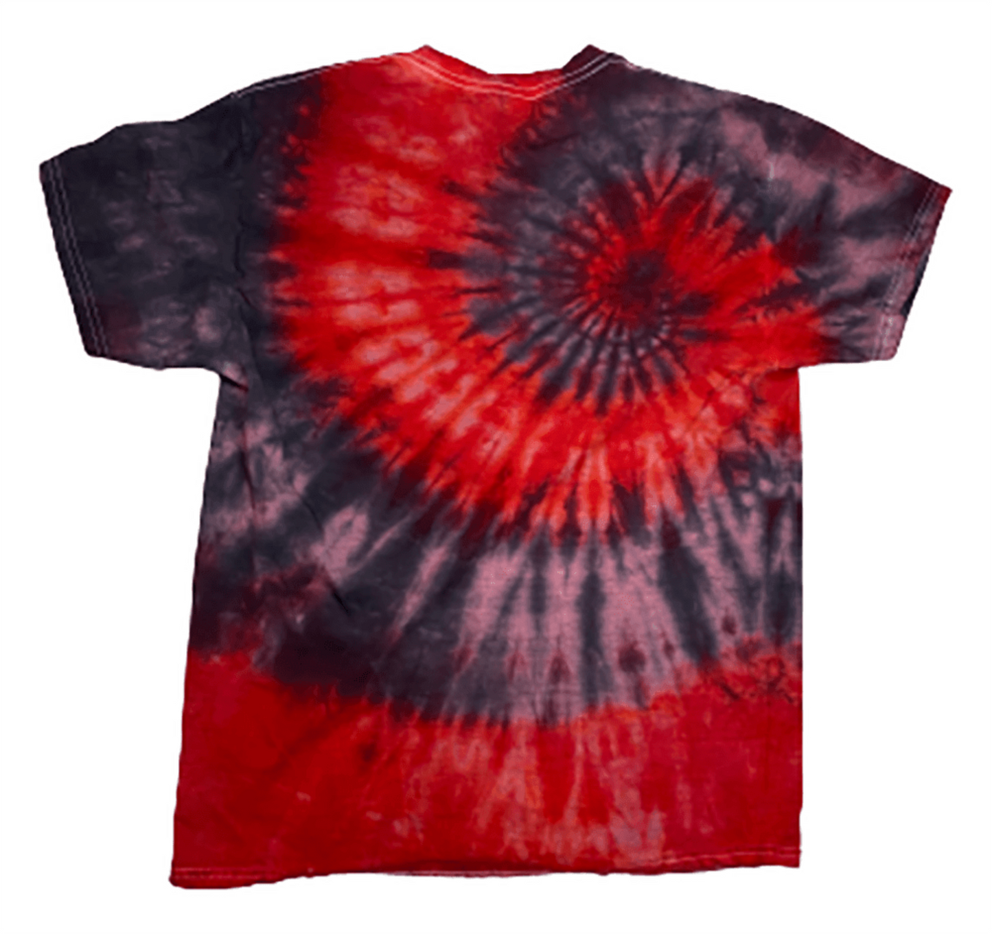 Hand-Dyed Spiral Tee - Red & Gray