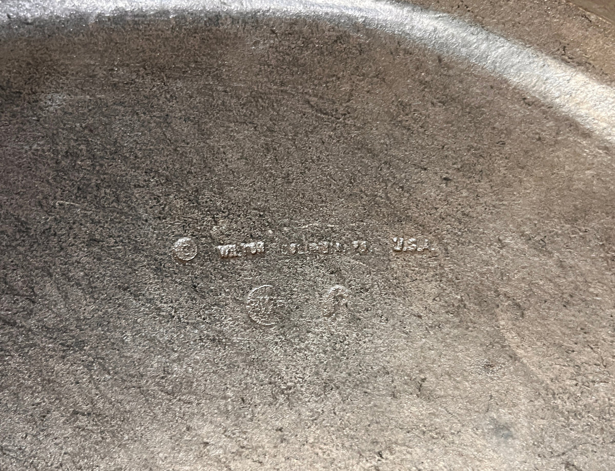Vintage Wilton Columbia PA Metal Serving Platter Scalloped Oval Tray USA