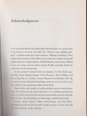 The Craftsman by Richard Sennett - Philosophy of Skilled Work