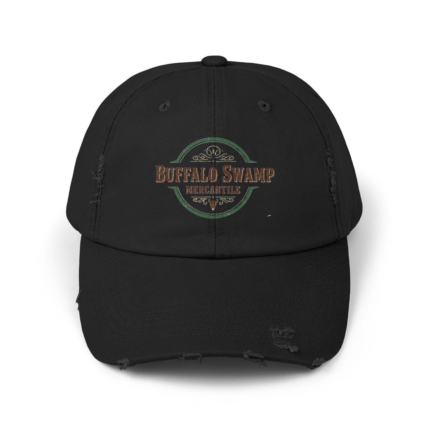 Distressed Buffalo Swamp Mercantile Logo Cap