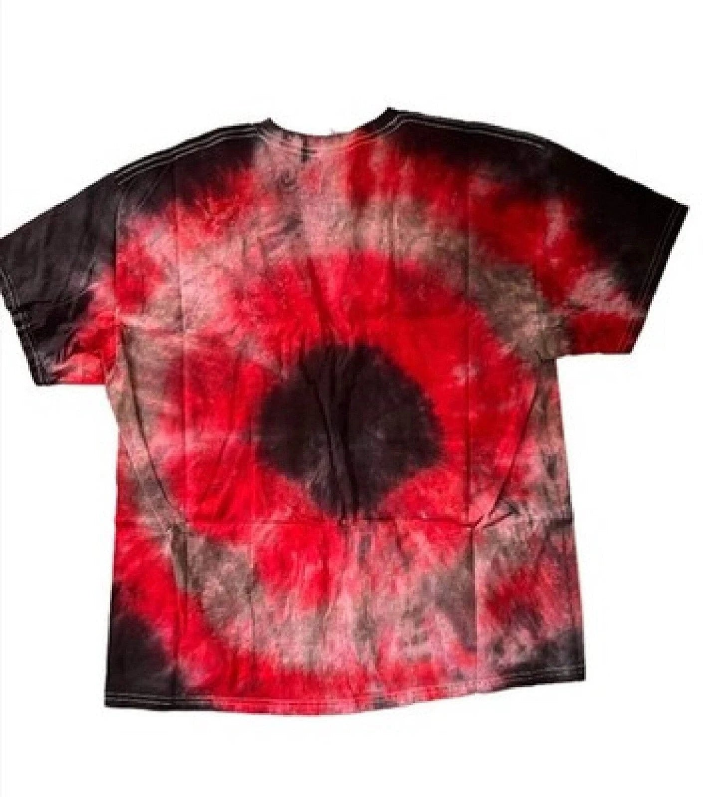 Hand-Dyed Bullseye Tee — Red & Black