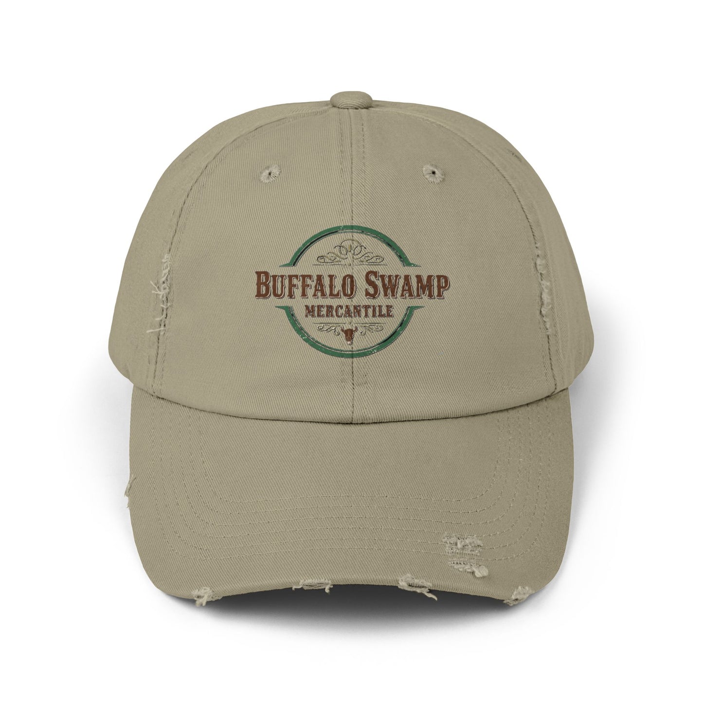 Distressed Buffalo Swamp Mercantile Logo Cap