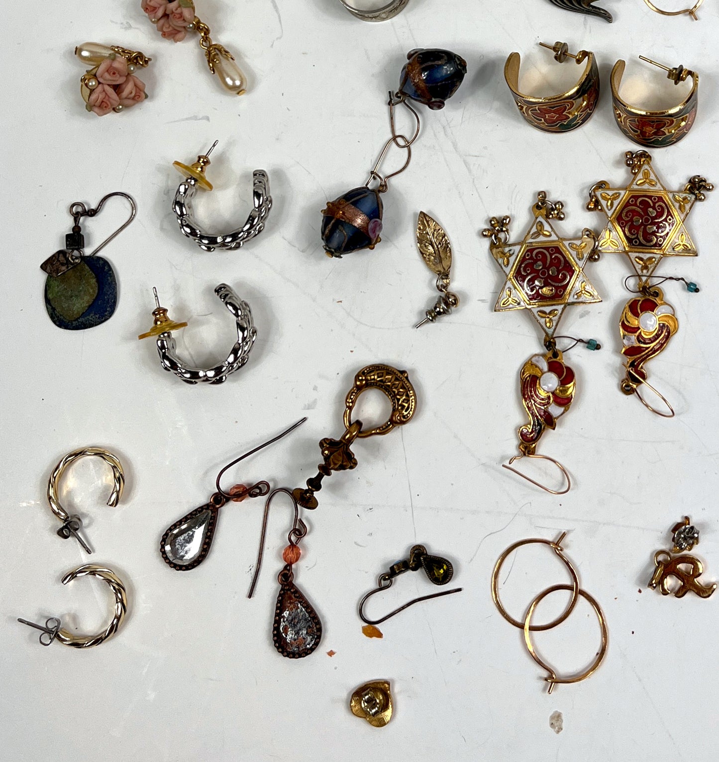 Vintage & Retro Estate Earring Collection Lot – 25+ Pair Treasure Trove (Napier, 1928, Sonoma)