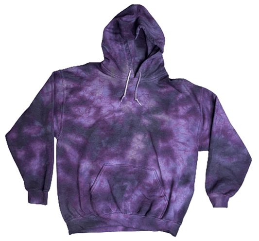 Cosmic Berry Tie-Dye Hoodie — Purple & Lavender