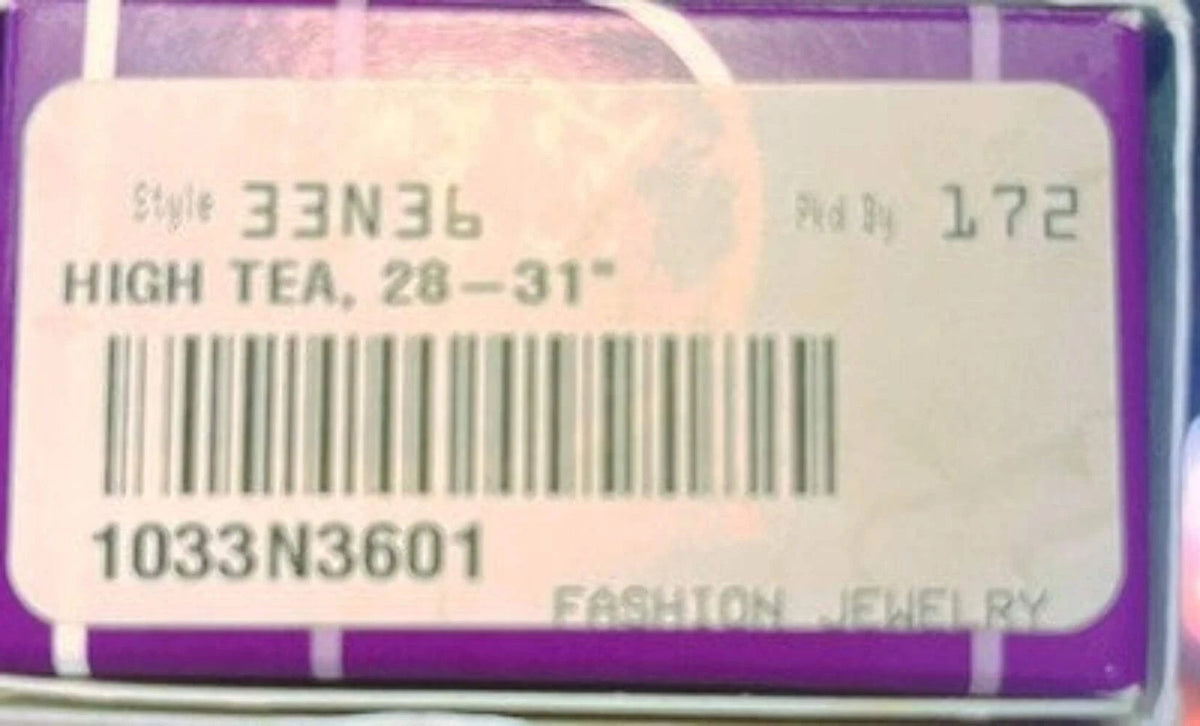 Lia Sophia 'High Tea' Pearl Necklace - Double Strand Silver-Tone (NIB)