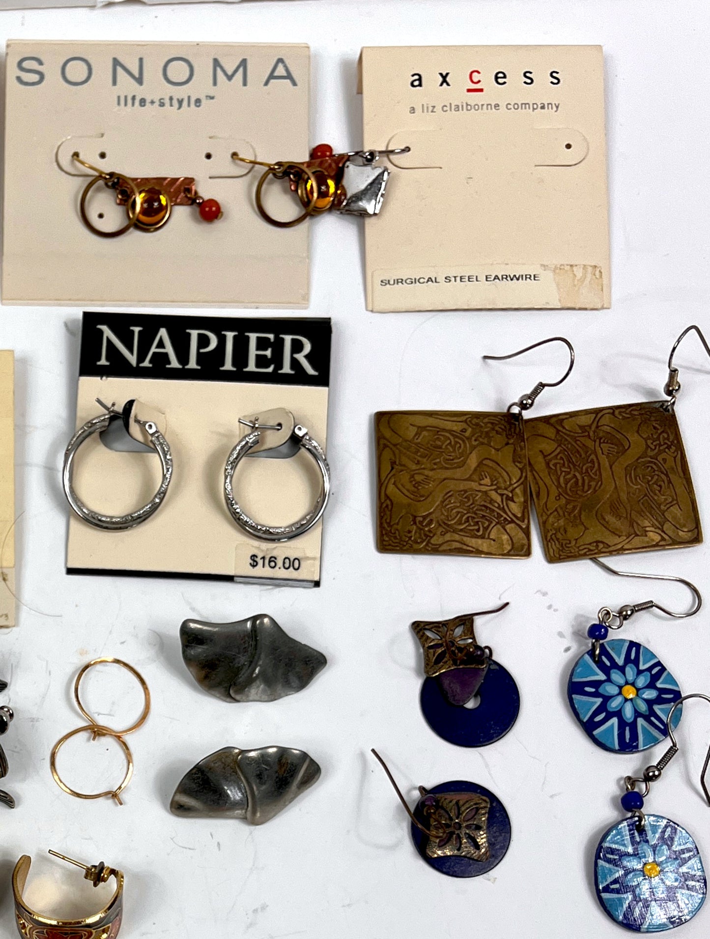Vintage & Retro Estate Earring Collection Lot – 25+ Pair Treasure Trove (Napier, 1928, Sonoma)
