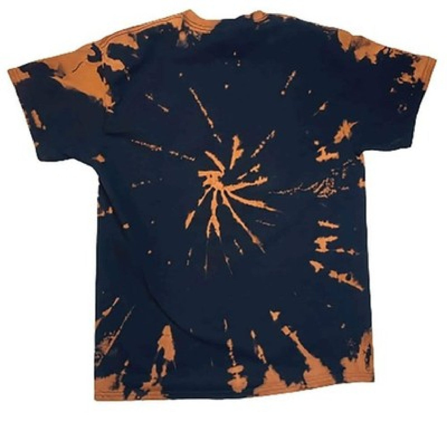 Asteroid Impact Reverse Tie-Dye Tee — Brown & Black