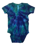 Hand-Dyed Infant Onesie - Blue & Green