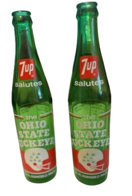 1973 Ohio State Buckeyes 7-Up Commemorative Bottles