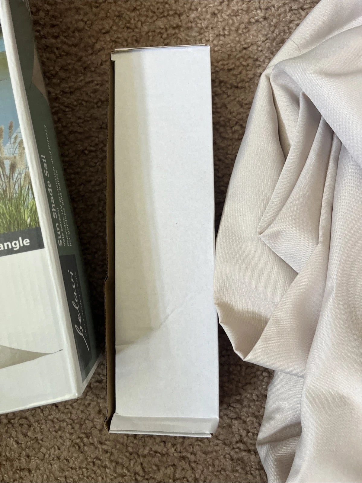Sun Shade Sail Triangle Shaped with UV protection Beige 13.62' x 13.62' x 13.62'