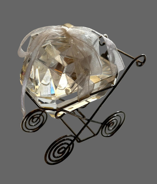 2007 Baby's First Christmas Baby Carriage Figurine – Dated Keepsake