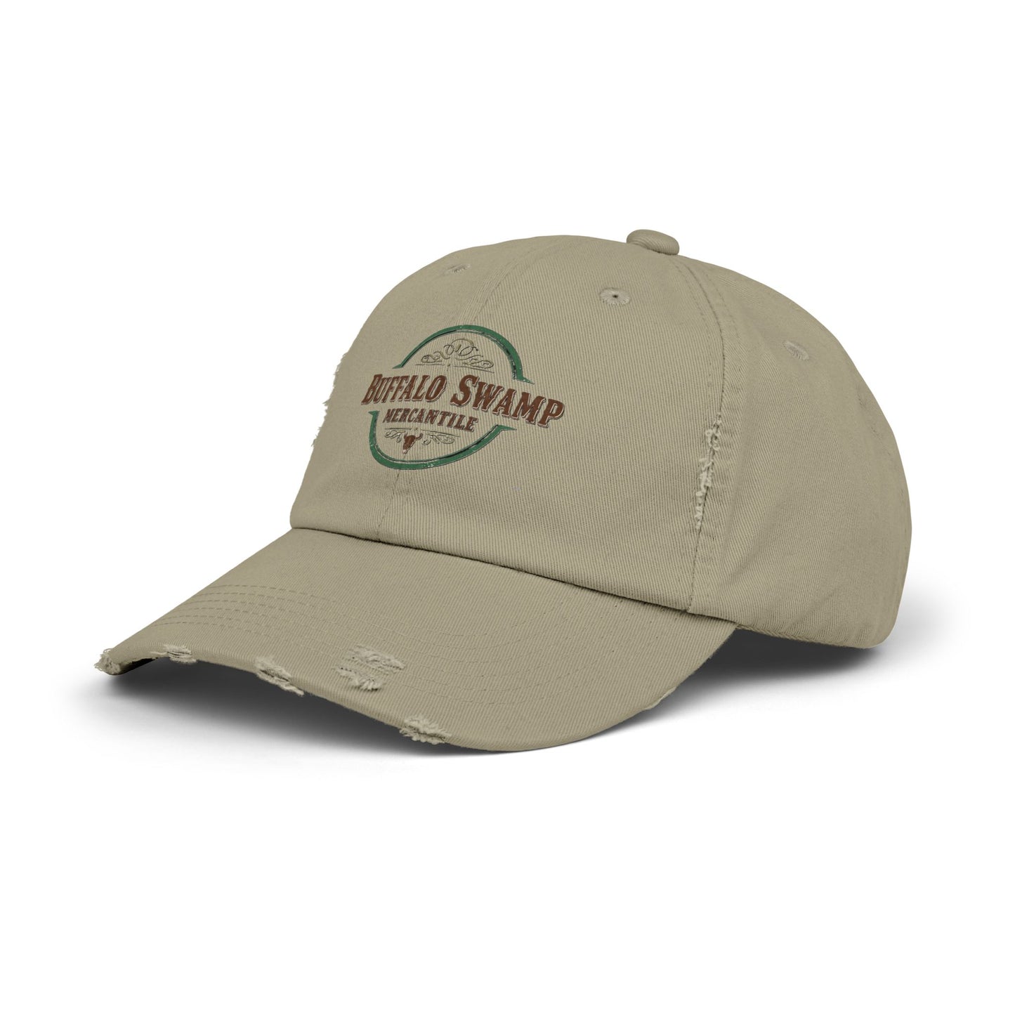 Distressed Buffalo Swamp Mercantile Logo Cap