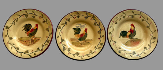 Small Chicken Decorative Hanging Plates – Set of 3