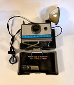 Vintage Polaroid Automatic 210 Land Camera Bundle Flash Meter Untested