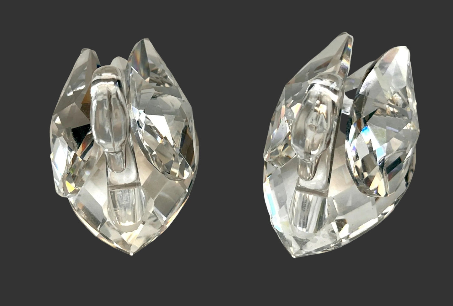 Swarovski Crystal Swan Figurines – Pair