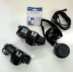 Nikon N70 & N50 35mm Film Camera Lot with Tamron 28–80mm Lens, As-Is