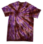 Hand-Dyed Tee - Burgundy & Purple
