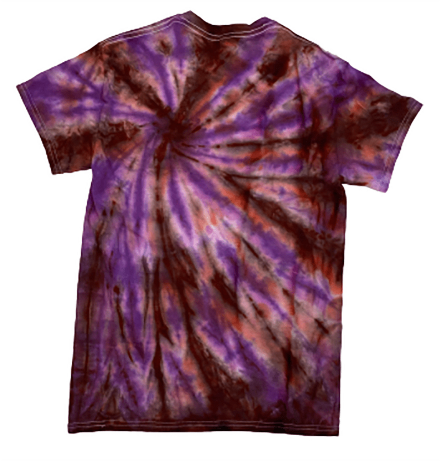 Hand-Dyed Tee — Burgundy & Purple