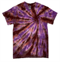 Hand-Dyed Tee - Burgundy & Purple