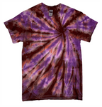 Hand-Dyed Tee - Burgundy & Purple