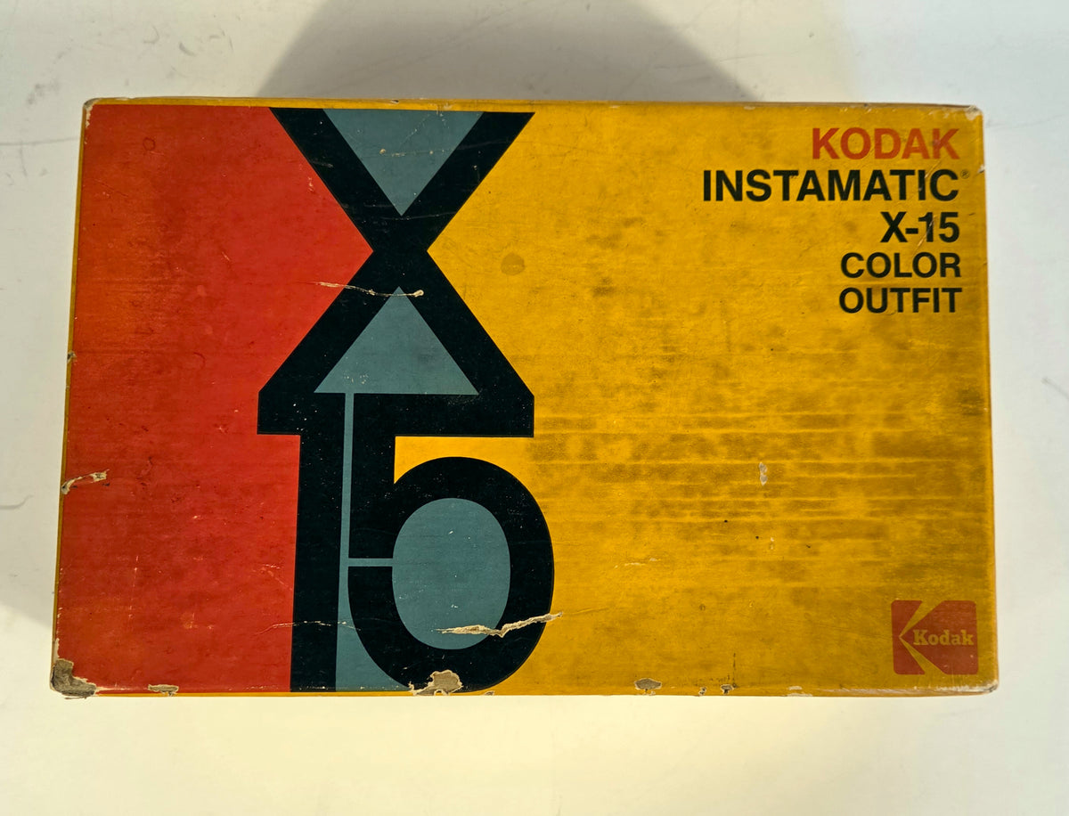 Vintage Kodak Instamatic X-15 Camera Color Outfit Original Box 126 Film