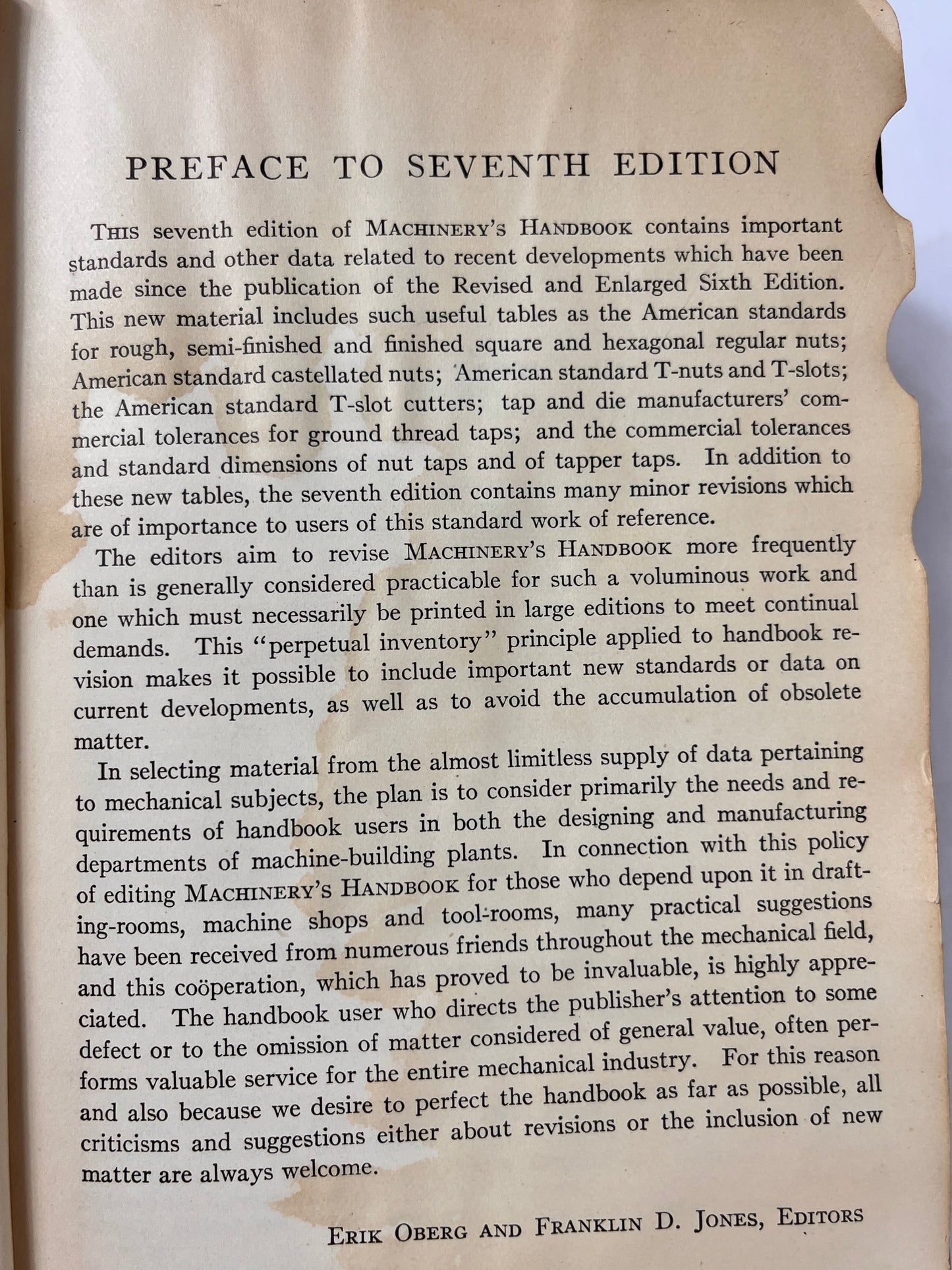 1929 Machinery's Handbook, 7th Edition – Vintage Industrial Reference