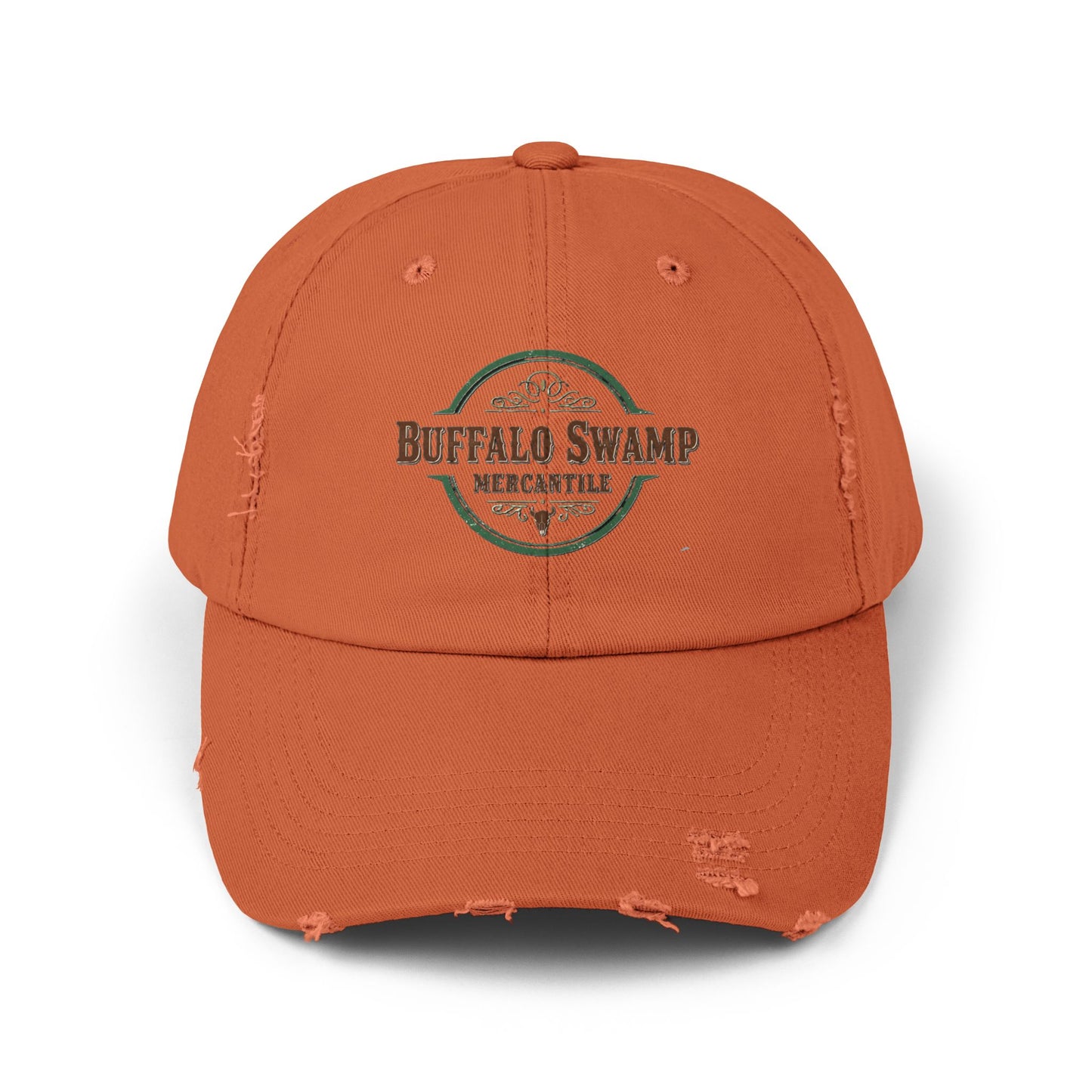 Distressed Buffalo Swamp Mercantile Logo Cap