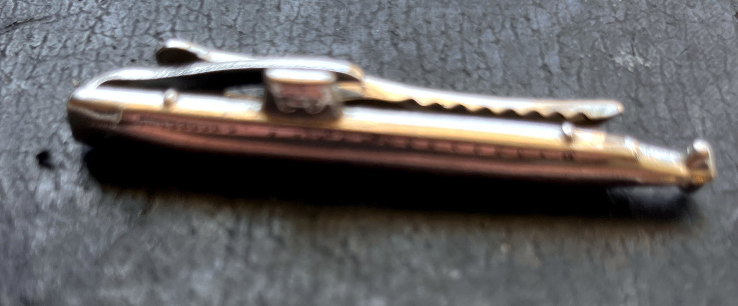 Vintage Navy Submarine Tie Bar and Stud Set