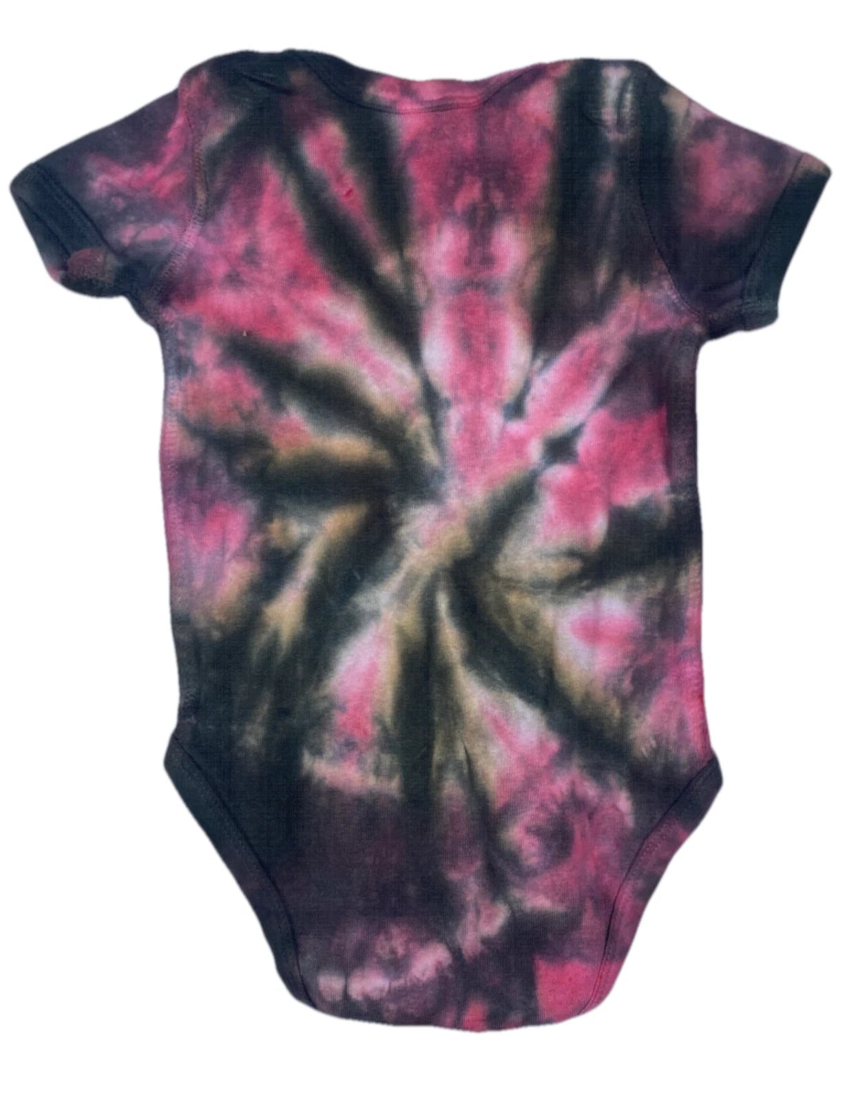 Hand-Dyed Infant Bodysuit – Dusty Rose & Earth Brown