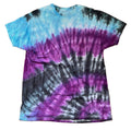 Hand-Dyed Twilight Spiral Tee - Purple, Blue & Black