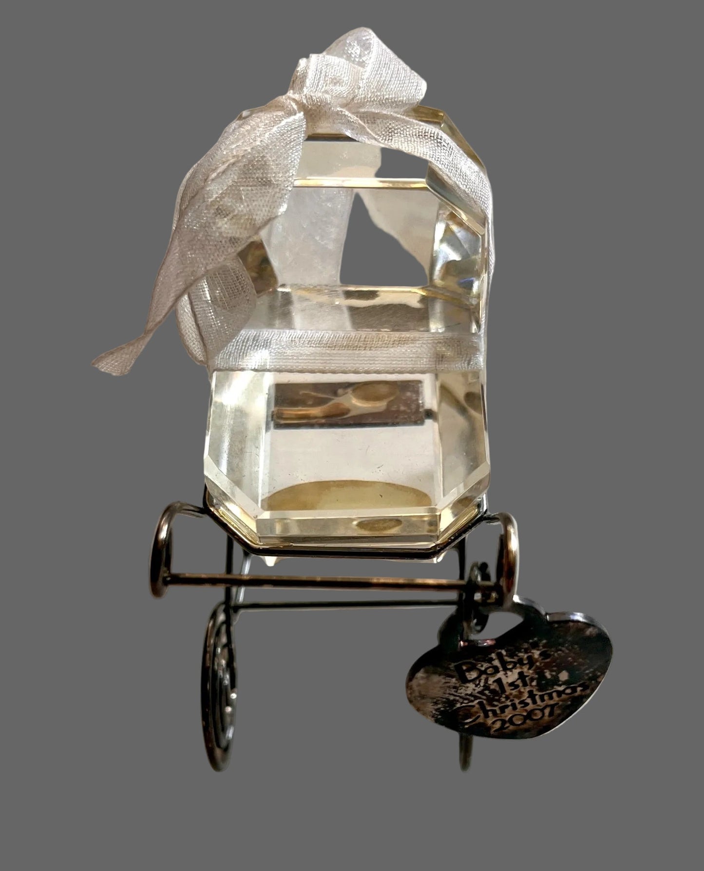2007 Baby's First Christmas Baby Carriage Figurine – Dated Keepsake