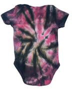 Hand-Dyed Infant Bodysuit - Rose & Brown