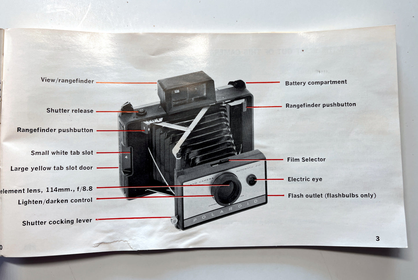 Polaroid 210 Land Camera — Vintage Folding Instant Camera Polaroid 210 Land Camera — Vintage Folding Instant Camera - Untested w/case- Untested