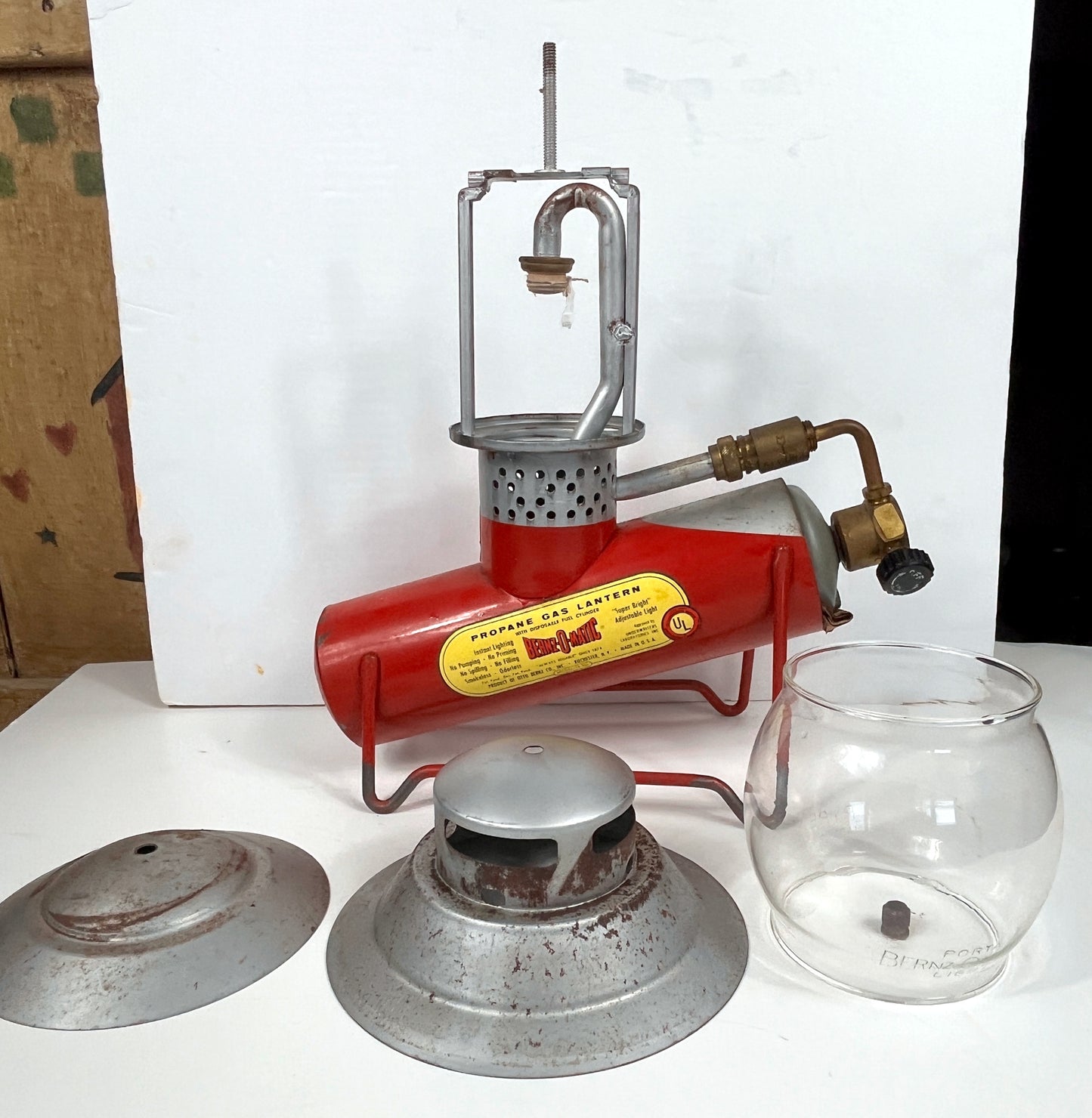 Vintage Bernz-O-Matic Propane Lantern