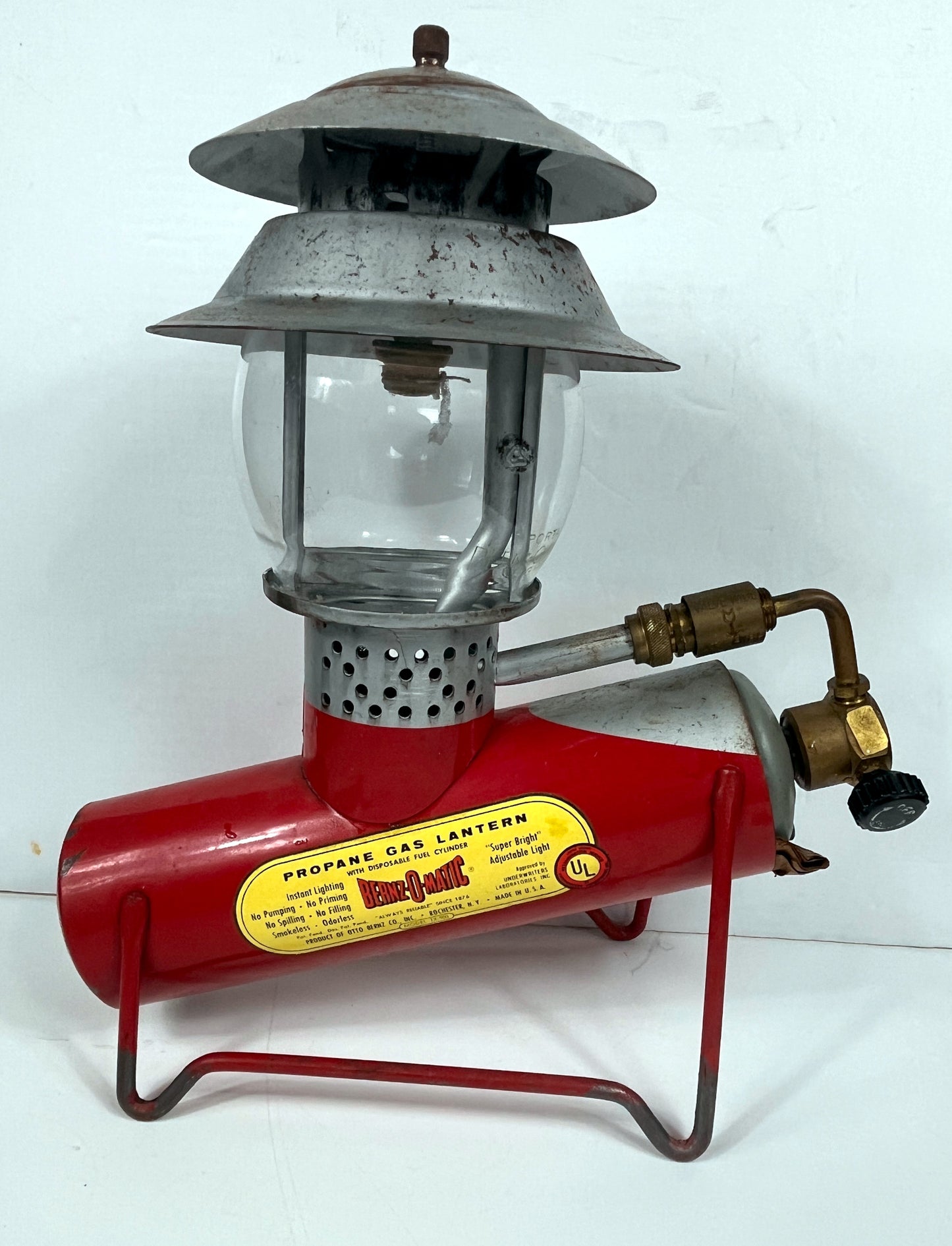 Vintage Bernz-O-Matic Propane Lantern
