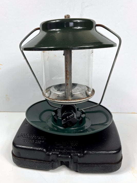 Vintage Coleman Lantern with Plastic Carrying Case - 2 Mantle