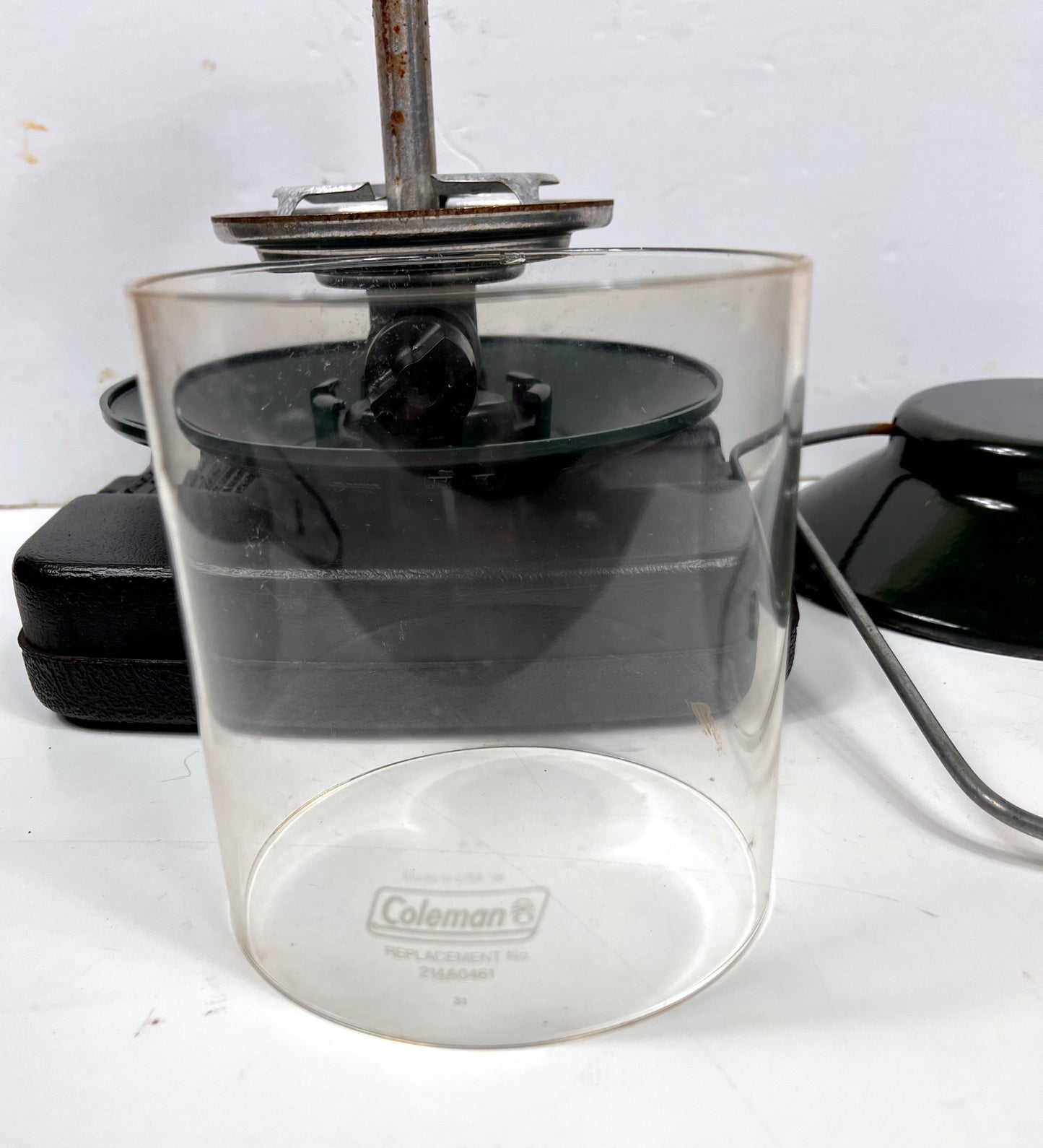 Vintage Coleman Lantern with Plastic Carrying Case - 2 Mantle
