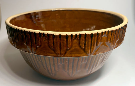 Vintage Large Stoneware Crock Bowl