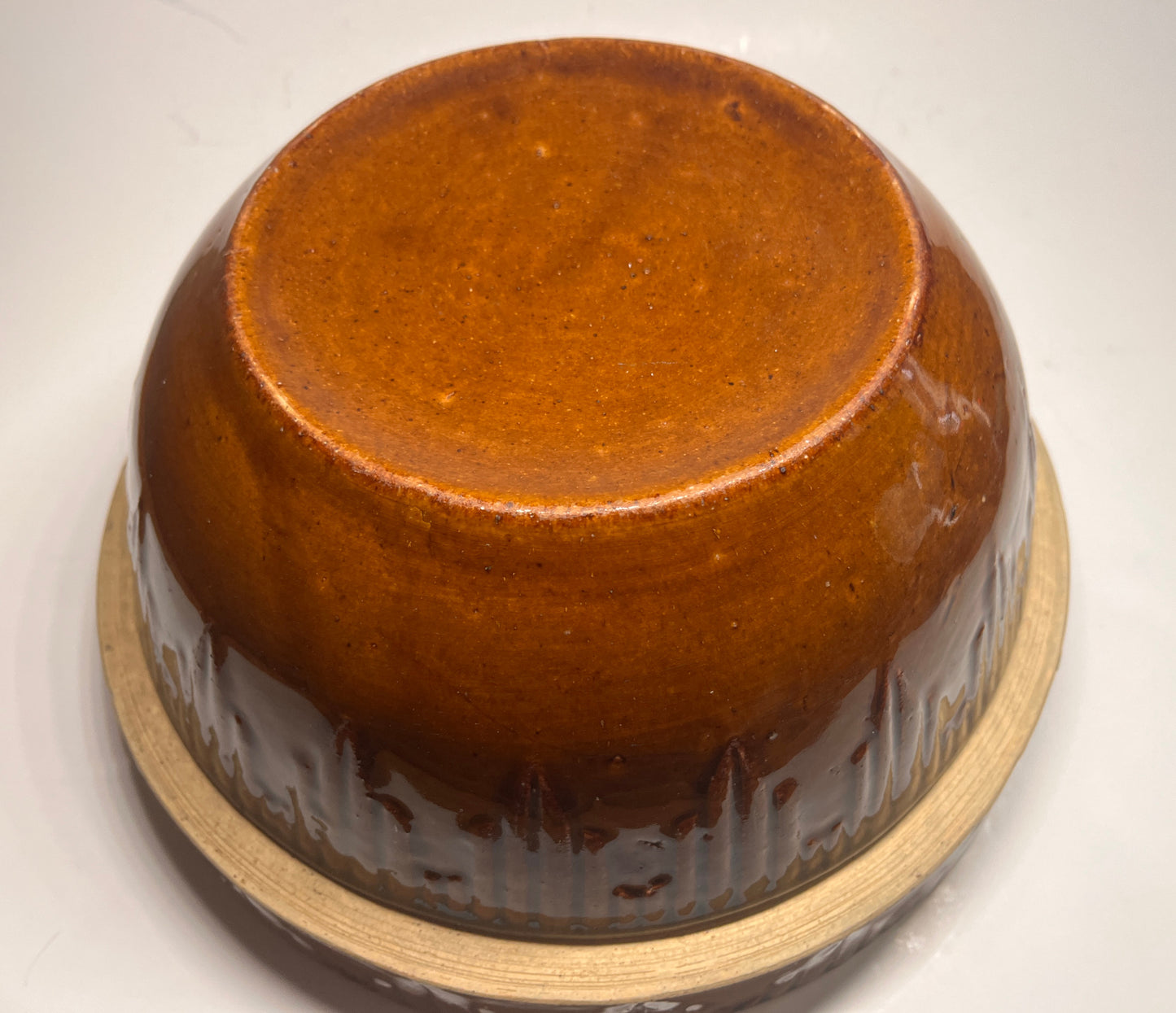 Vintage Large Stoneware Crock Bowl