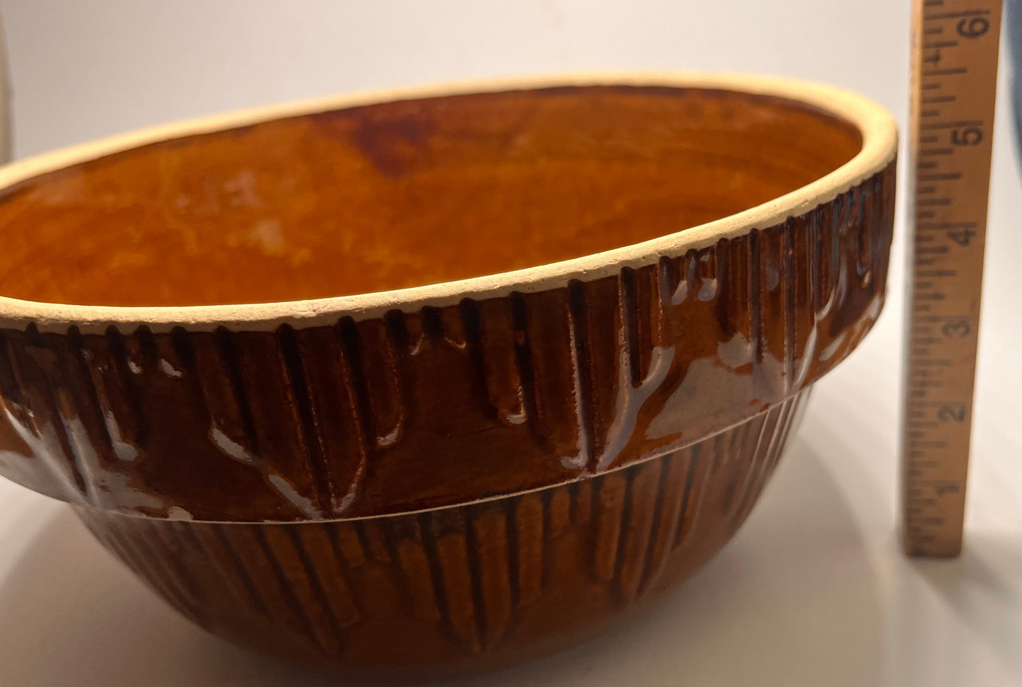 Vintage Large Stoneware Crock Bowl