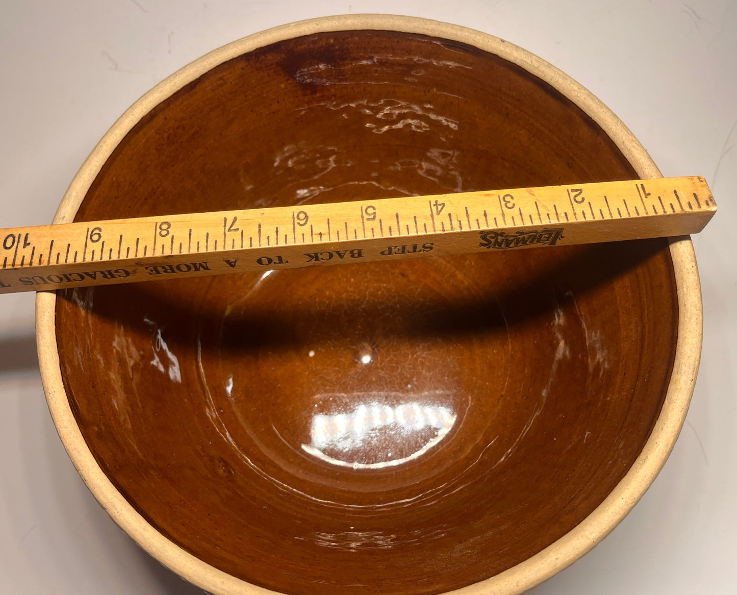 Vintage Large Stoneware Crock Bowl