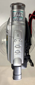 JVC Compact VHS Camcorder 20x Optical Zoom Digital Signal Processing Untested