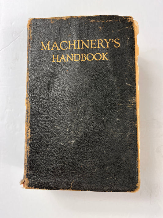 1929 Machinery's Handbook, 7th Edition – Vintage Industrial Reference