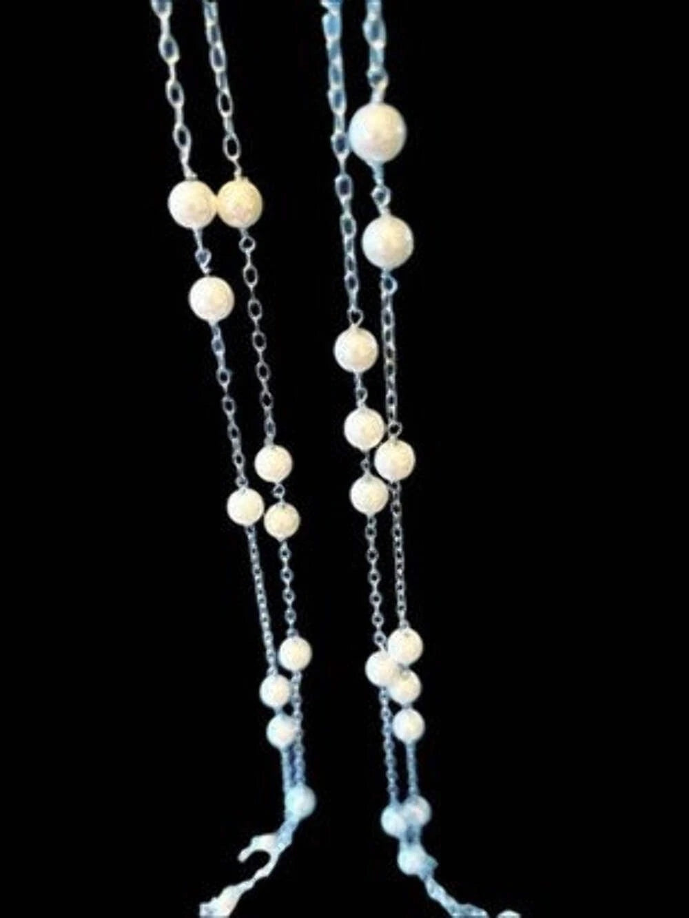 Lia Sophia 'High Tea' Pearl Necklace — Double Strand, Silver-Tone (New in Box)