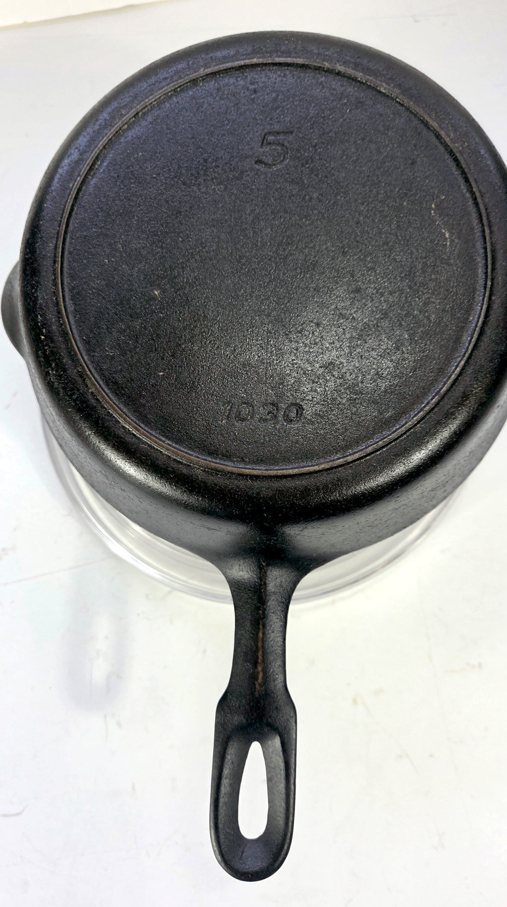 Vintage Griswold Iron Mountain #5 Cast Iron Skillet, 8-Inch, Pattern 1030